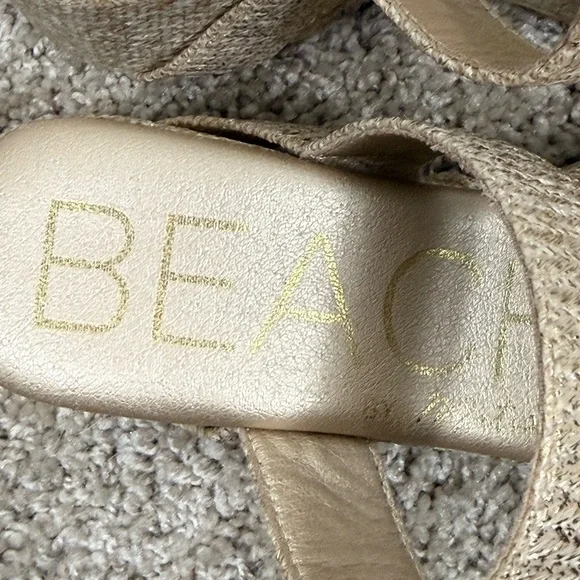 Beach by Matisse sable gold platform sandals size 7 - Picture 8 of 11